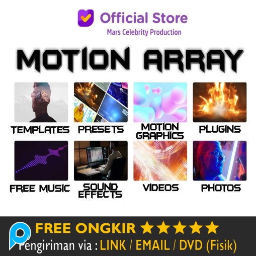 Jual Akun MotionArray Premium PRO Motion Array Account VIP