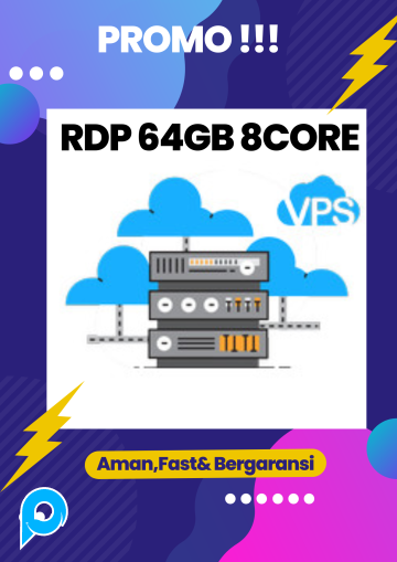 Jual RDP/VPS WINDOWS MURAH 64GB 8CORE FULL ADMIN GARANSI FULL TAHAN ...