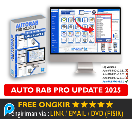 Jual Tools Auto RAB PRO Update 2025 RAB KURVA-S Proyek Menghitung ...