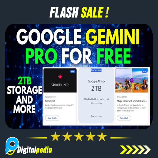 Jual PROMO Akun Gemini AI Pro 1 Tahun + Google One 2TB Drive Account ...