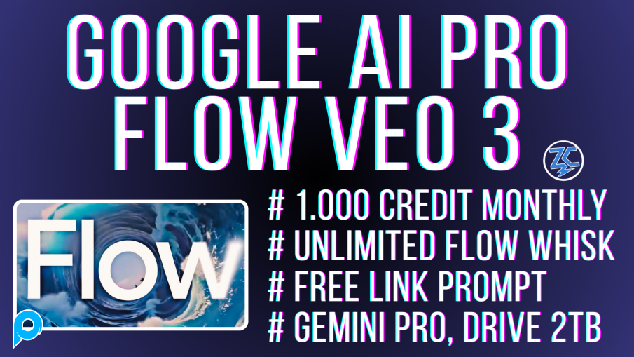 Jual Google AI PRO FLOW VEO 3 Include Gemini PRO Drive 2TB - P-Store.Net