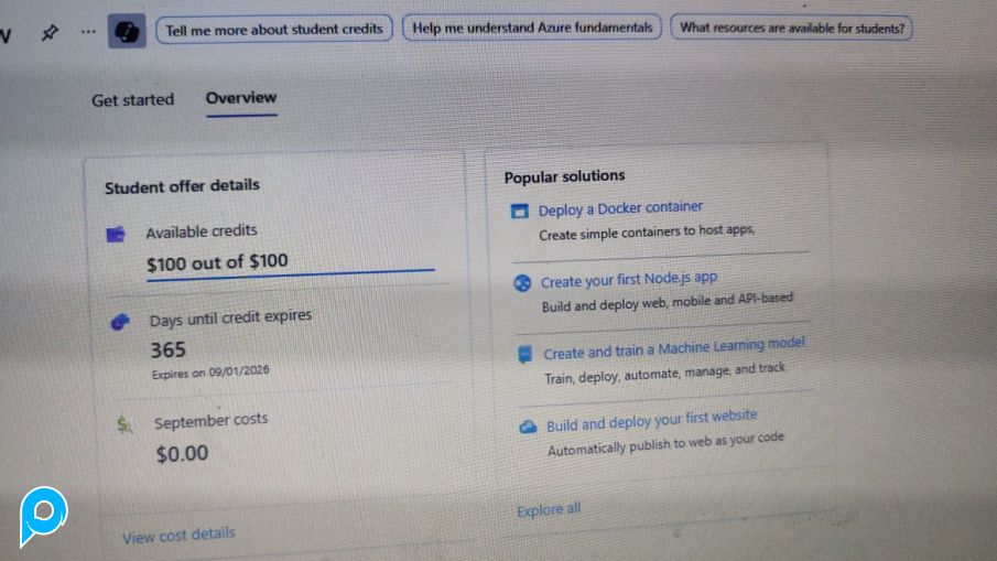 P Store Net Jual Azure student 100$ balance - P-Store.Net