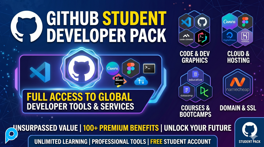 Jual Akun Github Student Developer Pack (GHS) - P-Store.Net
