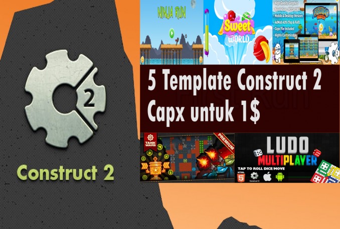 Jual Paket 5 Template Game Construct 2 Format Capx - P-Store.Net