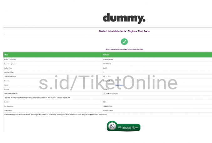 Jual Source Code Aplikasi Sistem Manajemen Tiket & Event Online Dengan ...