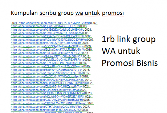 P Store Net Jual 1.000 Whatsapp Group Link untuk Promosi Bisnis - P-Store.Net